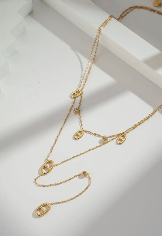 Collier Anaïs, double tour.✨