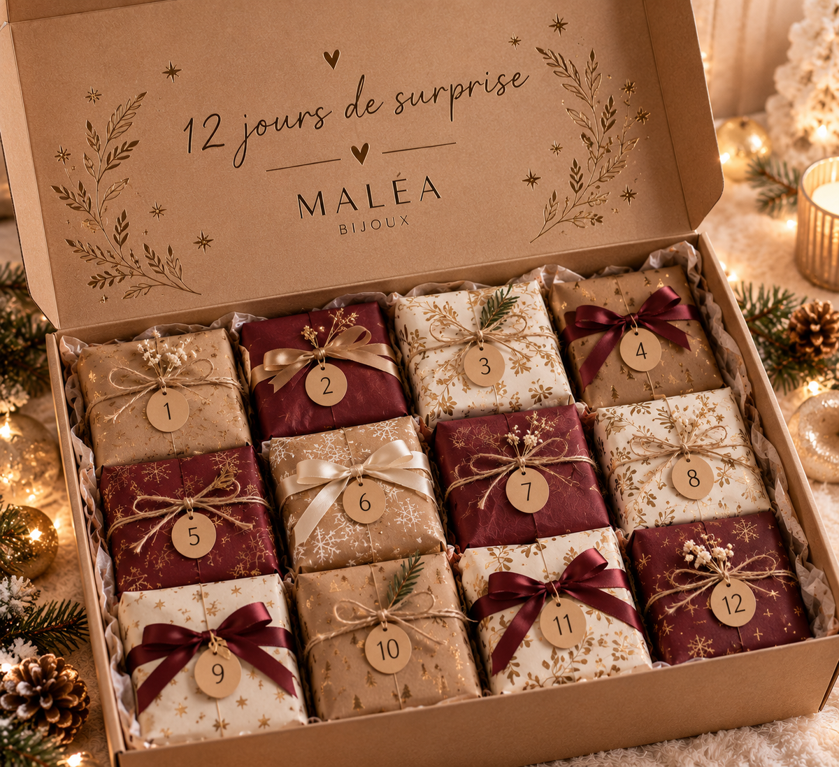 PRÉCOMMANDE CALENDRIER DE LAVENT 12 jours 🎄