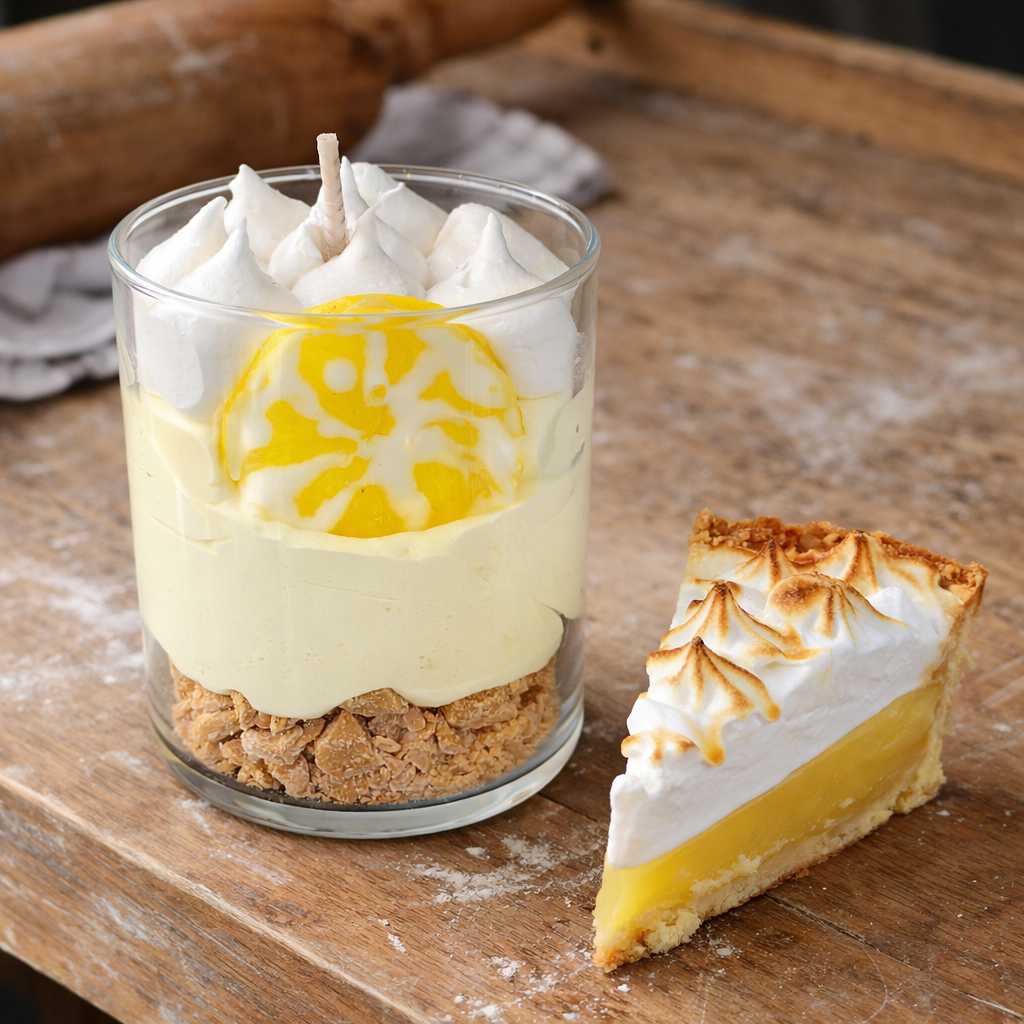 Bougie Pâtissière Tarte au Citron 🍋🕯️