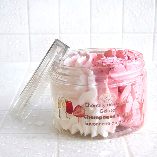Chantilly de douche /  Champagne fraise